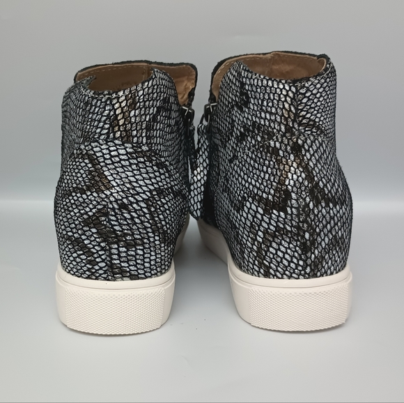 Bernie Mev dual-zip Boot WHARTON Leather Snakeskin-look Size 36 - Picture 6 of 14